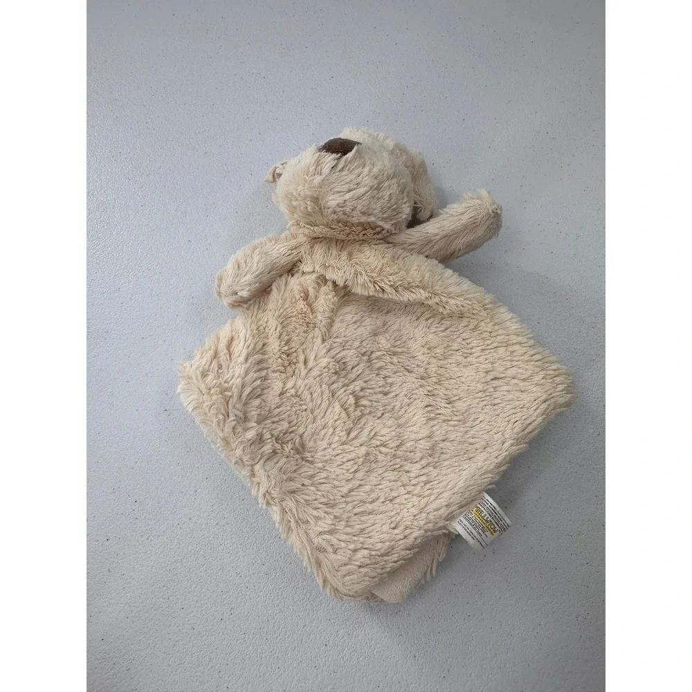 Kellytoy Plush Puppy Dog Security Blanket Lovey 13in Tan Cream Stuffed Animal